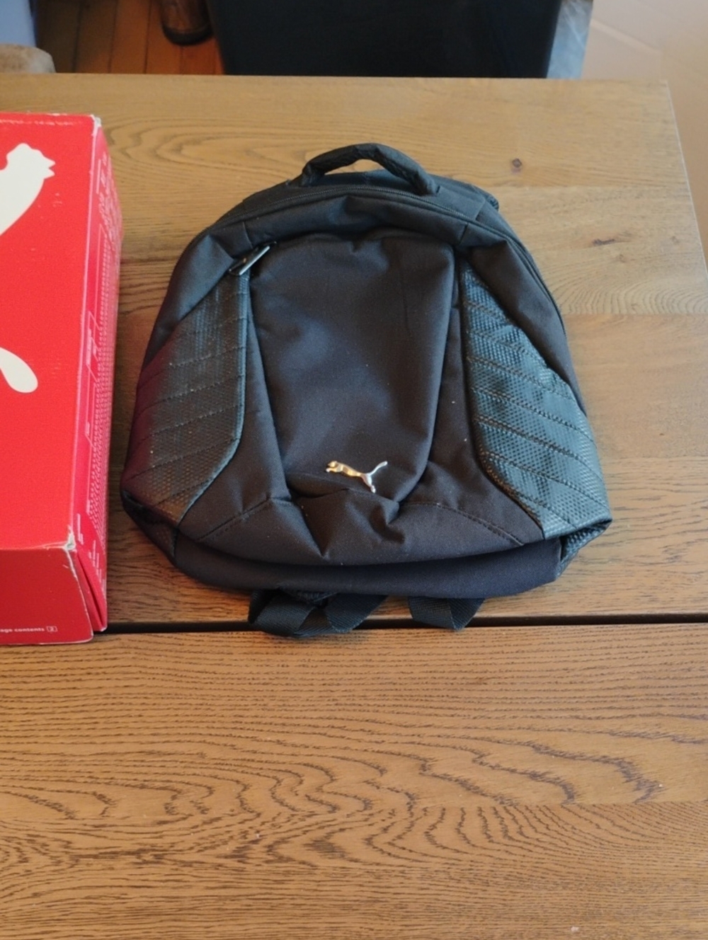 Puma Black Men's Compact Daypack with Metallic Logo